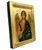 Archangel Michael Silk Screen Icon – Gold & Engraved Wood