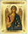 Archangel Michael Silk Screen Icon – Gold & Engraved Wood