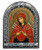 Virgin Mary with Seven Swords (Seven Sorrows) Icon – Engraved Arched Metal Frame