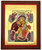 Virgin Mary Glykofilousa – Sweet Kissing Silk Screen Icon – Gold Engraved Wood
