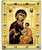Panagia Portaitissa Silk Screen Icon – Gold & Engraved Wood