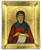 Saint Anthony Silk Screen Icon – Gold & Engraved Wood