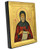 Saint Anthony Silk Screen Icon – Gold & Engraved Wood