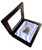 Stefanothiki , Square Shape Sterling Silver with Holy Family Icon (Crown Case)
