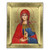 Saint Christina Silk Screen Icon - Gold & Engraved Wood