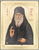 Saint Porfyrios - Wooden icon in canvas with gold background on carved wood