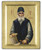 Saint Paisios Silk Screen Icon – Gold & Engraved Wood