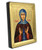 Saint Eugenia Silk Screen Icon – Gold & Engraved Wood