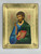 Saint Lucas (St Luke) Silk Screen Icon – Gold & Engraved Wood