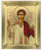 Saint Stefanos  (St. Stephen) Silk Screen Icon – Gold & Engraved Wood