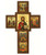 Jesus Christ Pantocrator and Scenes of His Life Cross Icon – Engraved Wood