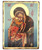 Virgin Mary Keharitomeni  (Theotokos) Silk Screen Icon – Aged Edge Wood