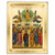 Ascension Christian Icon – Gold Carved Natural Wood