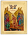 Resurrection Icon – Gold Carved, Silk Screen on Natural Wood