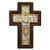 Holy Cross Jesus Christ Baptism Icon – Engraved Silver & Wood