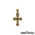 Silver Cross Gold-plated with Emerald Stones