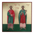 Icon on Wood with Holy Unmercenaries from Rome