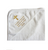 Embroidered Hooded Infant Baptismal Towel with Gold Cross