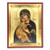 Virgin Mary of  Tenderness (Elousa)  Vladimir Silk Screen Icon – Gold & Engraved Wood : SE-