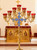 Gilded candle holders