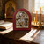 St. Nicholas Icon Silver Plated Handmade Wooden