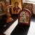 St. Nicholas Icon Silver Plated Handmade Wooden
