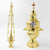 Incense Burner with Bells Gold