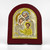 Holy Family Icon Orthodox Greek Icon Byzantine 7.5/6.1 Inch Zinc Alloy Icon Wooden Frame Gold