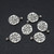 5pcs Vintage Christian Symbol Necklace Charm
