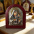 Theotokos Icon Silver Plated Handmade Wooden
