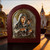 Theotokos Icon Silver Plated Handmade Wooden