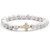 Handmade Natural Stone Cross Bracelet