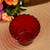 Scalloped Edge Red Glass Orthodox Votive Candle Holder