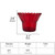Scalloped Edge Red Glass Orthodox Votive Candle Holder