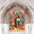 Jesus Wooden Gold Plated Religious Orthodox Sacred Icon - Inspirational Icon Decor - 85047