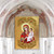 Virgin Mary Directress Wooden Gold Plated Religious Orthodox Sacred Icon - Inspirational Icon Decor - 85029