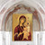 Virgin Mary Wooden Gold Plated Religious Orthodox Sacred Icon - Inspirational Icon Decor - 85063