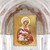 Saint Agnia Wooden Gold Plated Religious Christian Sacred Icon - Inspirational Icon Decor - 85025