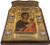Mastic of Chios Blessed Wooden Greek Christian Orthodox Handmade Icon Virgin Mary Soumela Solid Wood (13cm or 5,2 in)