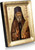 VATOPEDI MONASTERY Saint Sophronios of Essex - Greek Orthodox Icon on Canvas with Golden Background from Mount Athos (19 x 15 cm)