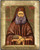 VATOPEDI MONASTERY Saint Joseph the Hesychast - Greek Orthodox Icon on Canvas with Golden Background from Mount Athos (13 x 10 cm)
