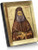 VATOPEDI MONASTERY Saint Joseph the Hesychast - Greek Orthodox Icon on Canvas with Golden Background from Mount Athos (13 x 10 cm)