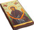VATOPEDI MONASTERY MOUNT ATHOS Panagia Agia Zoni - Wooden Aged Icon on Canvas with Coloured Background from Mount Athos (23 x 12 cm)