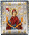 VATOPEDI MONASTERY Holy Belt of Theotokos Crafted Icon on Canvas from Mount Athos (19 x 15 cm)