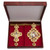 ZD019+ZD020 Classic Europe Gold Greek Orthodox Pectoral Cross and Panagia Necklace of Religious Gift for Church Priest Bishop