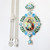 Sliver Plated Orthodox Greek Pectoral Cross Necklace With Various Enamel Colors of Excellent Bishop's Spiritual Gift