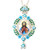 Sliver Plated Orthodox Greek Pectoral Cross Necklace With Various Enamel Colors of Excellent Bishop's Spiritual Gift