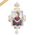 Orthodox Religious  Pectoral Cross Brass Necklace Silver Gold Plated Multi-Rhinestones for Gift Occasions ODM OEM