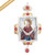 Orthodox Religious  Pectoral Cross Brass Necklace Silver Gold Plated Multi-Rhinestones for Gift Occasions ODM OEM
