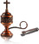 2PCS Gold-Finish Bakhoor Incense Burner with Tong for Charcoal and Resin